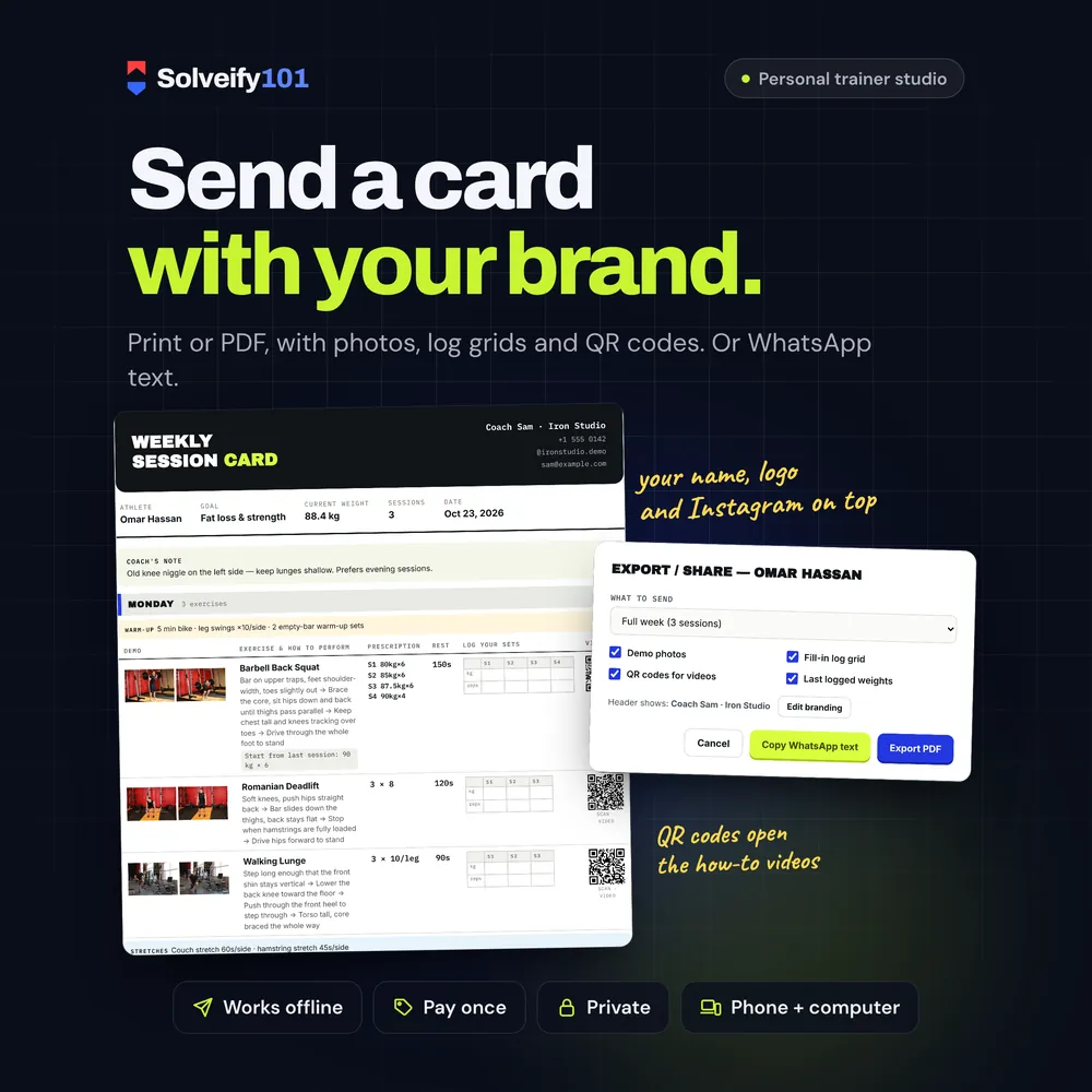 CoachDeck 101: Send a branded session card.